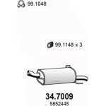 Endschalldämpfer | OPEL Meriva 04 | 34.7009