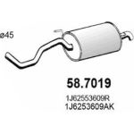 Endschalldämpfer | SEAT Leon,VW Golf,Beetle 97 | 58.7019