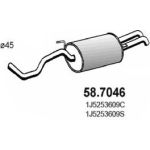 Endschalldämpfer | SEAT Toledo,SKODA Octavia 97 | 58.7046