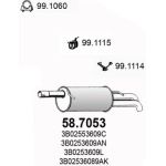 Endschalldämpfer | SKODA,VW 96 | 58.7053