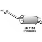 Endschalldämpfer | VW Transporter 90 | 58.7110