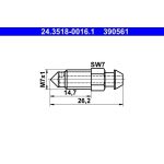 Entlüfterschraube/-Ventil | 24.3518-0016.1