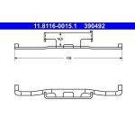 Feder, Bremssattel | 11.8116-0015.1