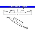 Feder, Bremssattel | 11.8116-0066.1