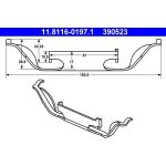 Feder, Bremssattel | 11.8116-0197.1