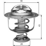 Gates Thermostat | RENAULT Master 3.0DTI 03 | TH31271G1