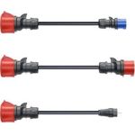 Gemini flex 22 kW Set | Haushaltsstecker, blau, rot | CH-04-07