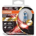 H4 12V 60/55W P43t NIGHT BREAKER 200 bis zu 200% mehr Licht 2St Osram | 60/55W, Duo Box | 64193NB200-HCB