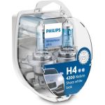 H4 12V 60/55W P43t WhiteVision Ultra 4200K 2 St. + 2x W5W Philips | PHILIPS 2Stk-Sonderpack + 2xW5W | 12342WVUSM