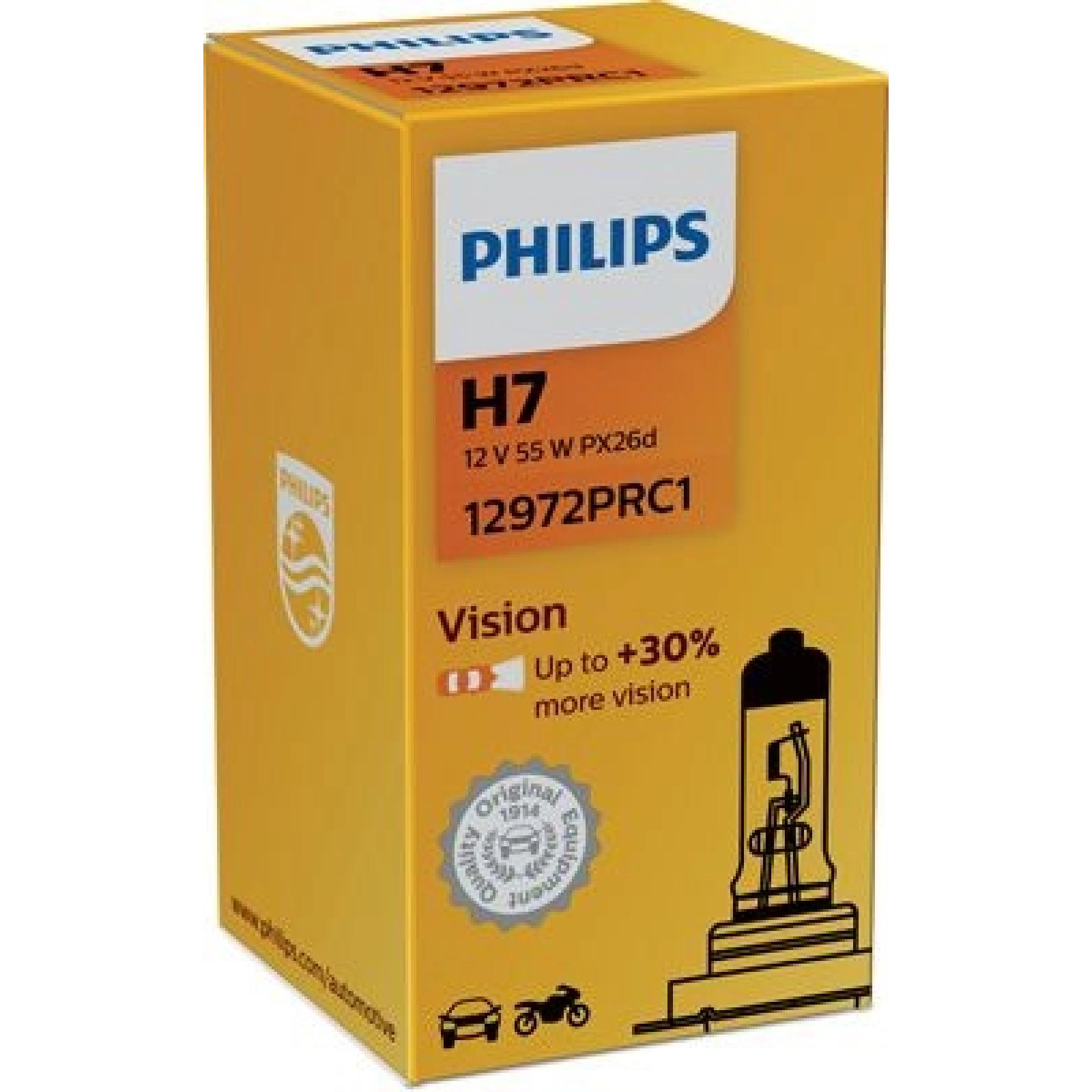 12972XVPB1 PHILIPS H7 12V 55W PX26d, Halogen Glühlampe
