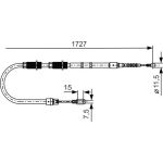 Handbremsseil | AUDI A4 00 | 1987477259