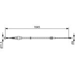 Handbremsseil | AUDI,SEAT,SKODA,VW | 1987482451