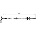 Handbremsseil | BMW X5, X6 06-18 | 1987482794