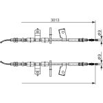 Handbremsseil | CHEVROLET,DAEWOO | 1987482585