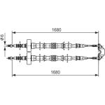 Handbremsseil | CHEVROLET,OPEL | 1987477528