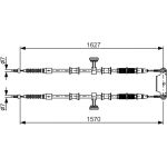 Handbremsseil | FIAT Croma | 1987482147