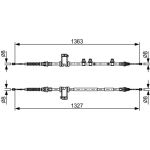 Handbremsseil | FORD B-Max 13 | 1987482453