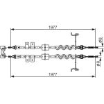 Handbremsseil | FORD Tourneo Connect 02 | 1987482870