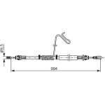 Handbremsseil | FORD Transit Bus 06-14 | 1987482882