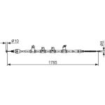 Handbremsseil | HYUNDAI ix35 KIA 09 | 1987482922