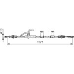 Handbremsseil li | FIAT Freemont 11 | 1987482404