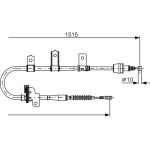 Handbremsseil li | KIA Picanto 04 | 1987482098