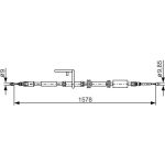 Handbremsseil li | LAND ROVER Freelander 06 | 1987482314