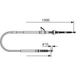 Handbremsseil li | MITSUBISHI L 200 | 1987482068