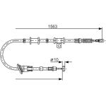 Handbremsseil li | MITSUBISHI Space Star 98 | 1987482064