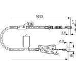 Handbremsseil li | NISSAN Almera 00 | 1987477915