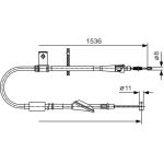 Handbremsseil li | OPEL Agila | 1987482137