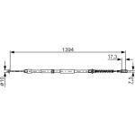 Handbremsseil | MERCEDES Sprinter,VW Crafter 09 | 1987482033