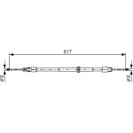 Handbremsseil | MERCEDES W164 05 | 1987482024