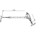 Handbremsseil | PEUGEOT 406 99 | 1987477870