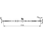 Handbremsseil re | AUDI 80 | 1987482269