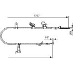 Handbremsseil re | FIAT Sedici,SUZUKI SX4 05 | 1987482434