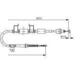 Handbremsseil re | KIA Ceed 06 | 1987482362