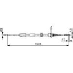 Handbremsseil re | MERCEDES R171 | 1987482023