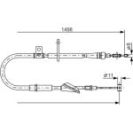 Handbremsseil re | OPEL Agila 00 | 1987477772