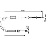 Handbremsseil re | RENAULT Clio 05 | 1987477965