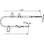 Handbremsseil re | SUBARU Legacy, Legacy | 1987482351