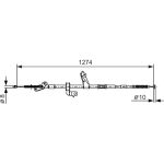 Handbremsseil re | TOYOTA RAV 4 II 01 | 1987482367