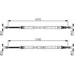 Handbremsseil | RENAULT Espace III 96 | 1987482144