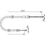 Handbremsseil | RENAULT Kangoo 08 | 1987482253