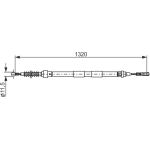 Handbremsseil | SEAT Alhambra VW 96-10 | 1987482874