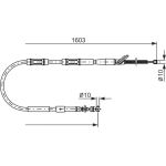 Handbremsseil | TOYOTA Corolla E10+E11 92 | 1987477409