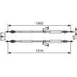 Handbremsseil | VOLVO V50 04 | 1987482019