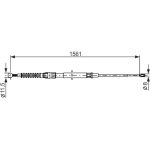 Handbremsseil | VW Touran 03 | 1987482264