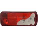 Heckleuchte L M K-PLATTE ROT/WEISS | MERCEDES SPRINTER PRITSCHE 6,06-1,18/VW CRAFTER PRIT 4,06 | 3988,658,2