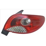 Heckleuchte L O K-PLATTE ROT/WEISS | PEUGEOT 206+ 1,09-12,12 | 4818,658,1